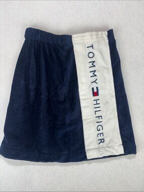 TOMMY HILFIGER Vintage Bath Pool Spa Body Velcro Towel Wrap Locker Room O/S